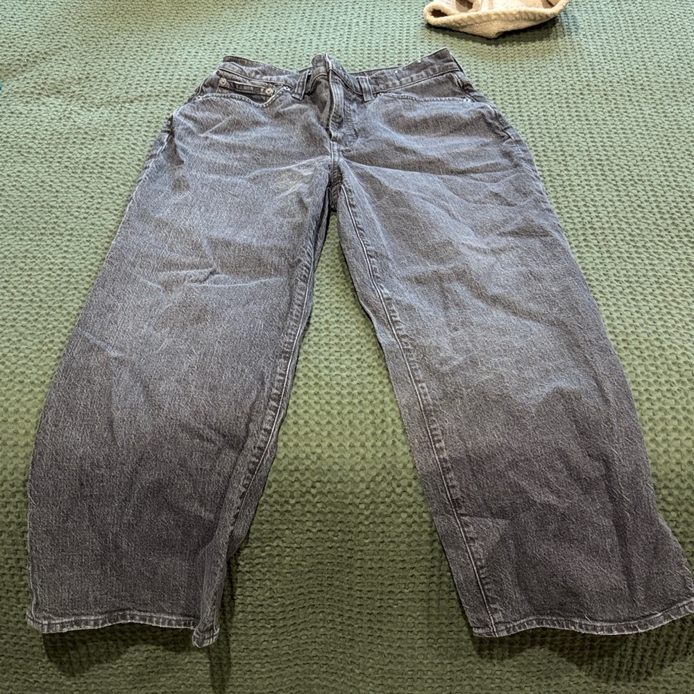 Madewell Womens Relaxed Gray Jeans